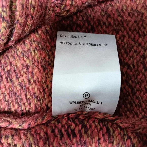 Woolrich 1/2 Zip ladies V Neck Cable Knit Sweater.  Size S. - Picture 6 of 8